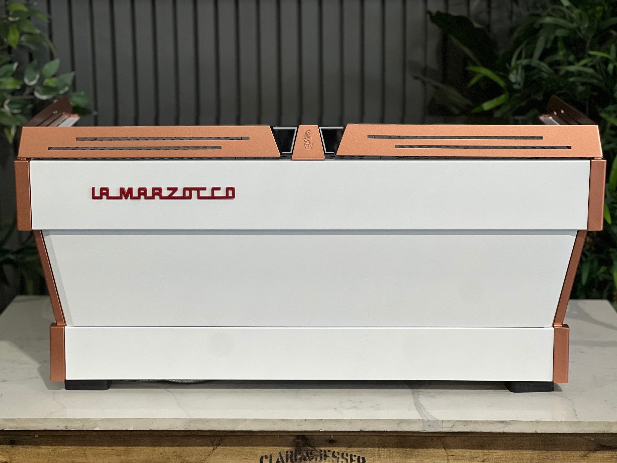 La Marzocco Linea PB ABR White - 3 Group Commercial Espresso Machine - Copper