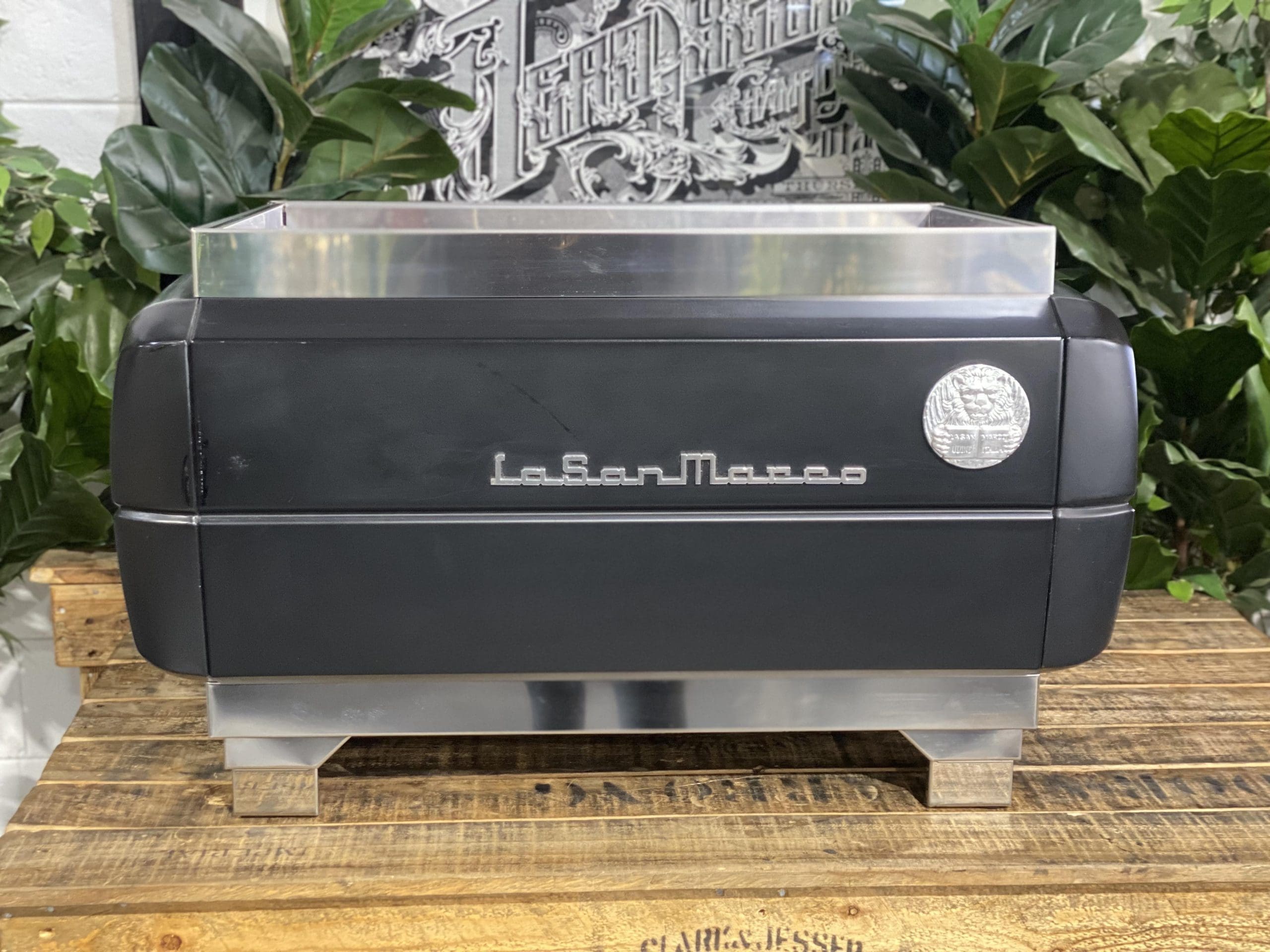 La San Marco 80E Liscea 2 Group Matte Black - 34094