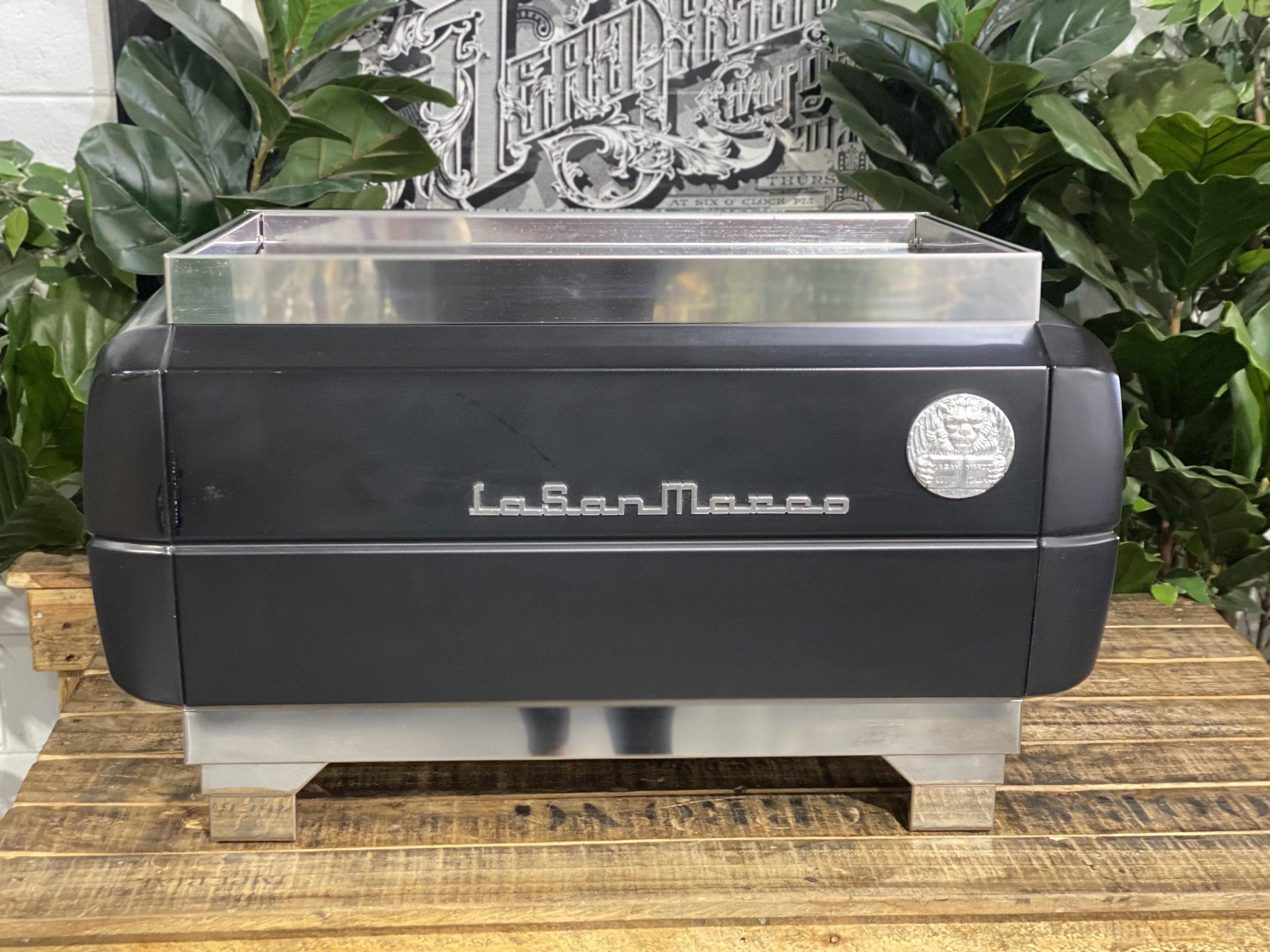 La San Marco 80E Liscea 2 Group Matte Black - 34094