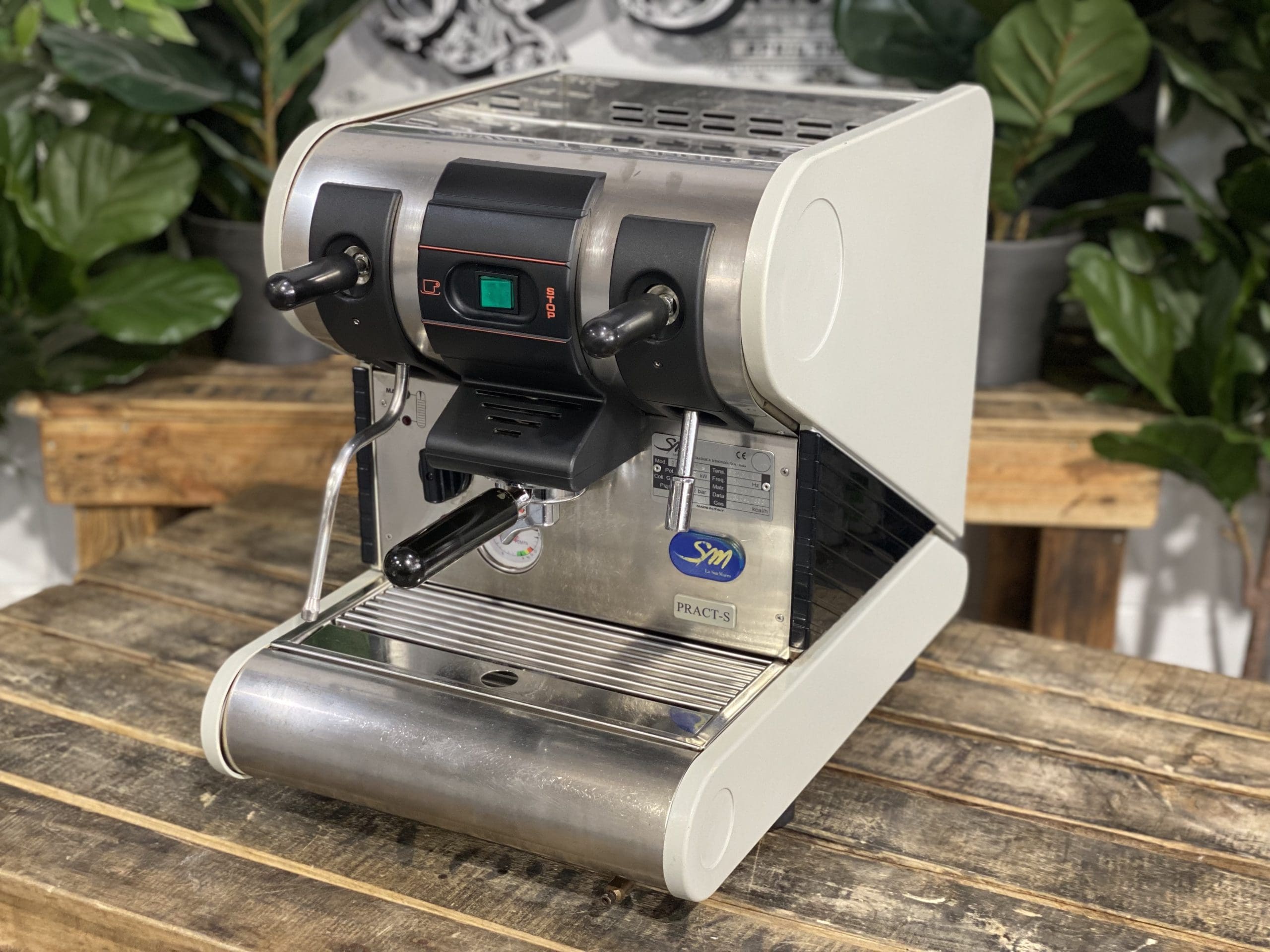 La San Marco 95 Pract-S Semi-Automatic - 1 Group Commercial Espresso Machine - Grey