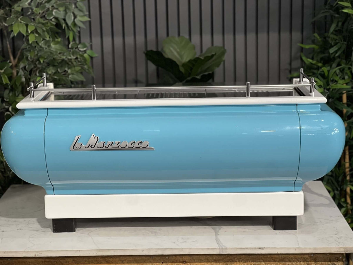 La Marzocco FB70 - - 3 Group Commercial Espresso Machine - Commercial - Blue & White