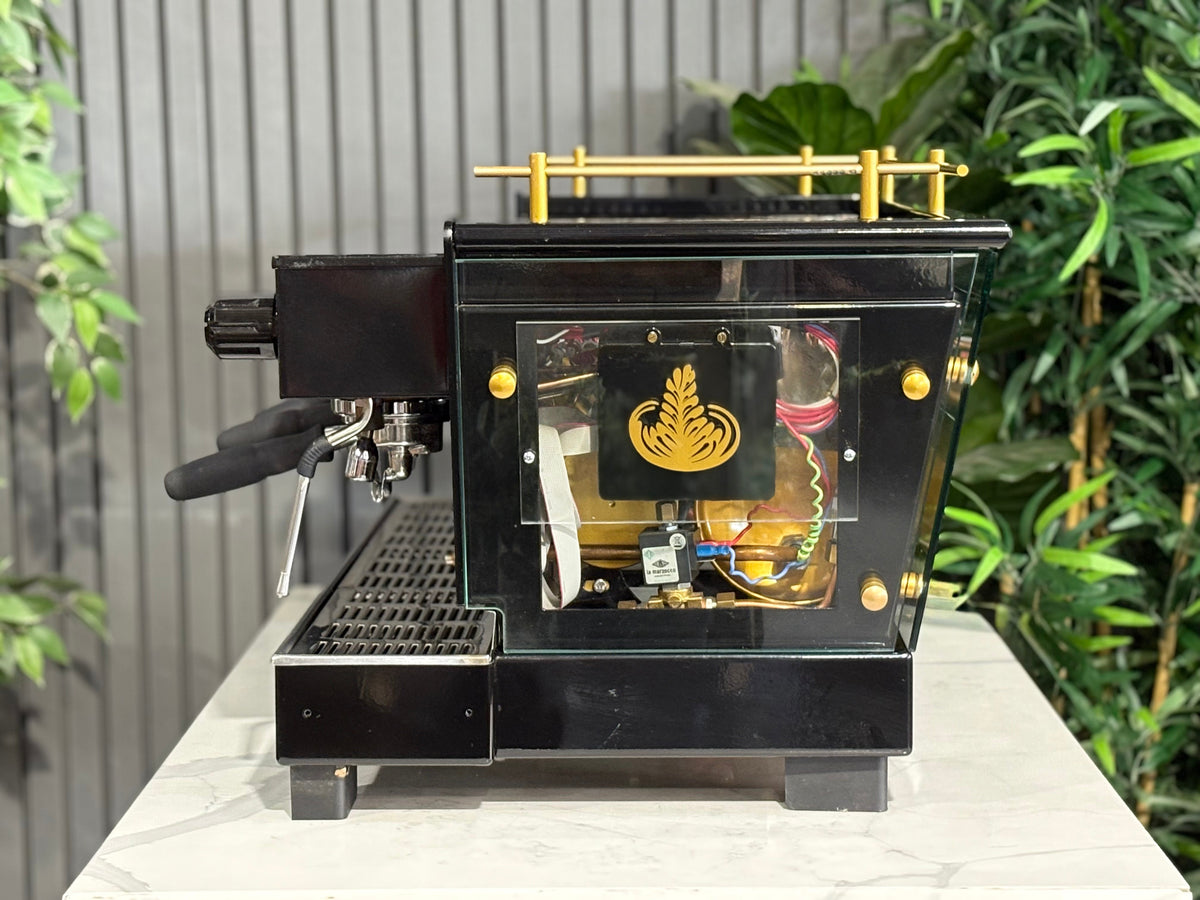La Marzocco FB70 Custom Glass Body - - 3 Group Commercial Espresso Machine - Commercial - Black & Gold