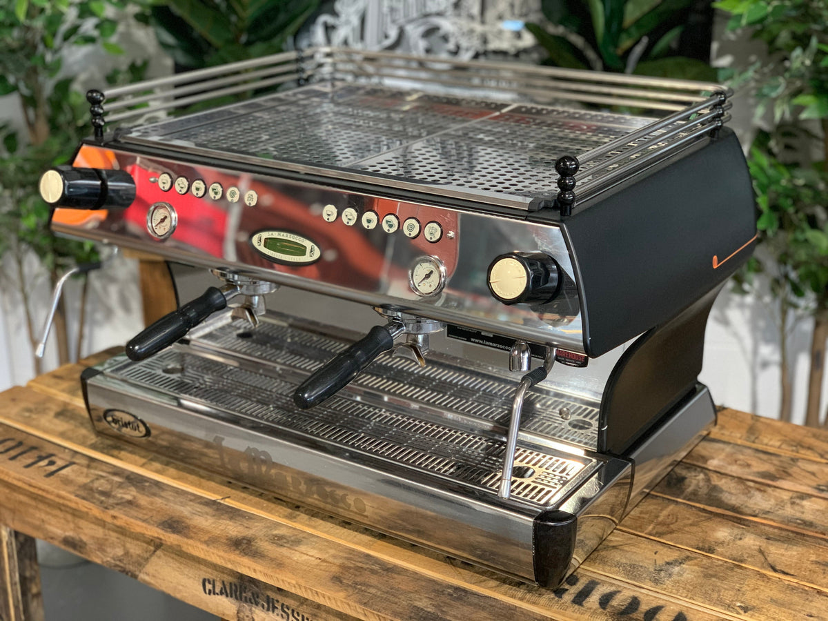 La Marzocco FB80 - - 2 Group Commercial Espresso Machine - Commercial - Black & Orange
