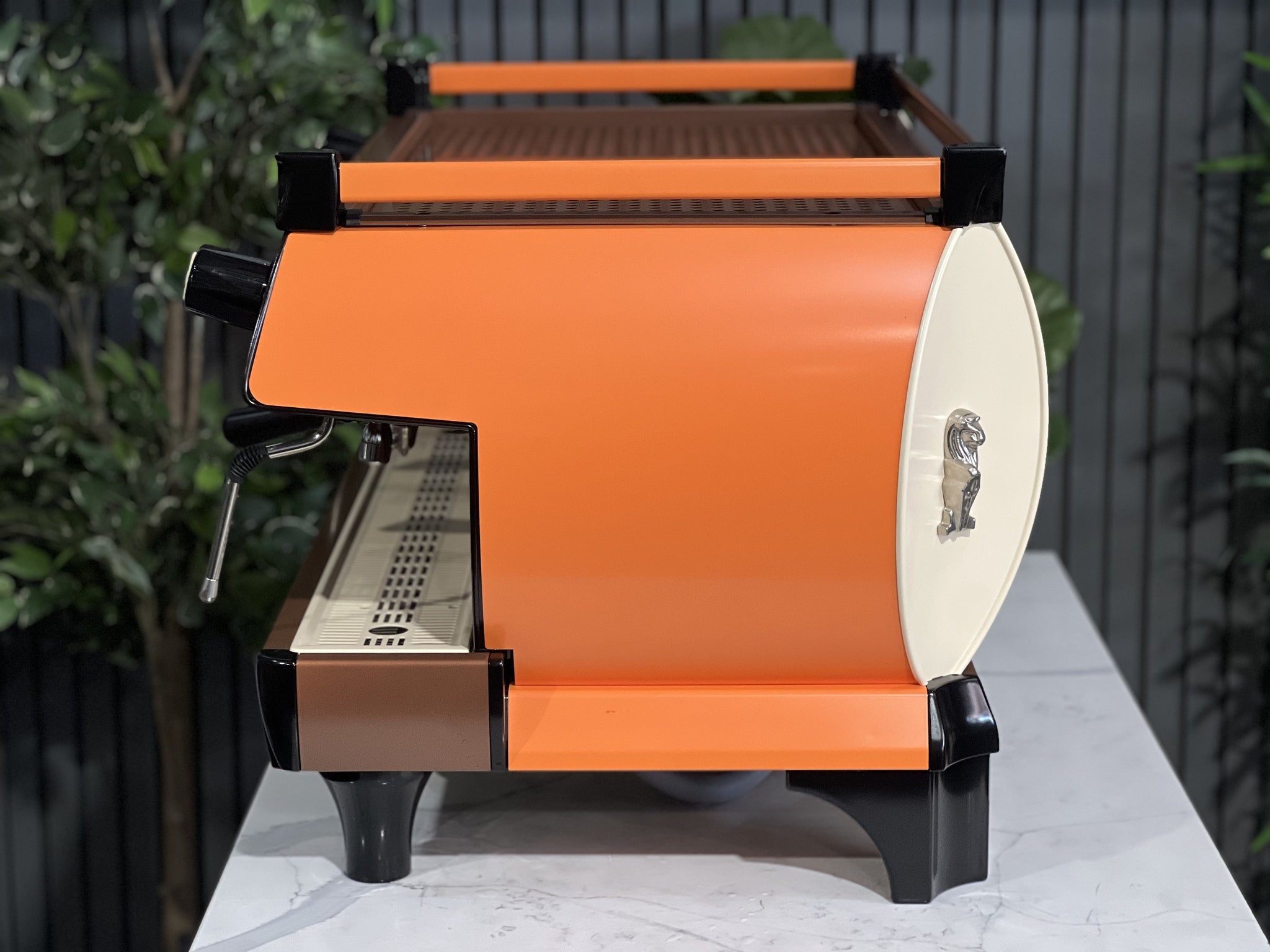 La Marzocco GB5 Orange - 3 Group Commercial Espresso Machine - Brown