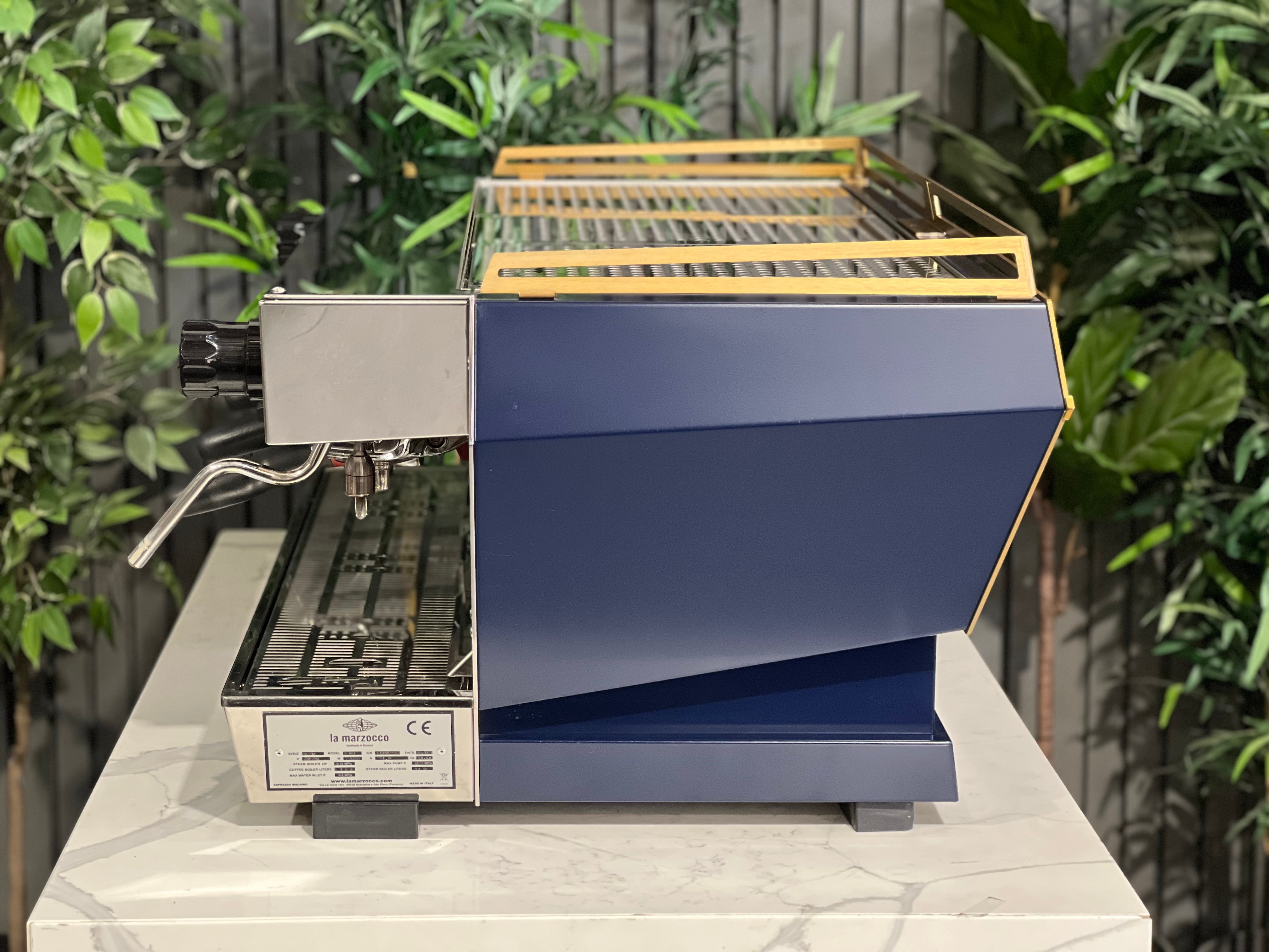 La Marzocco KB90 Blue - 3 Group Commercial Espresso Machine - Gold