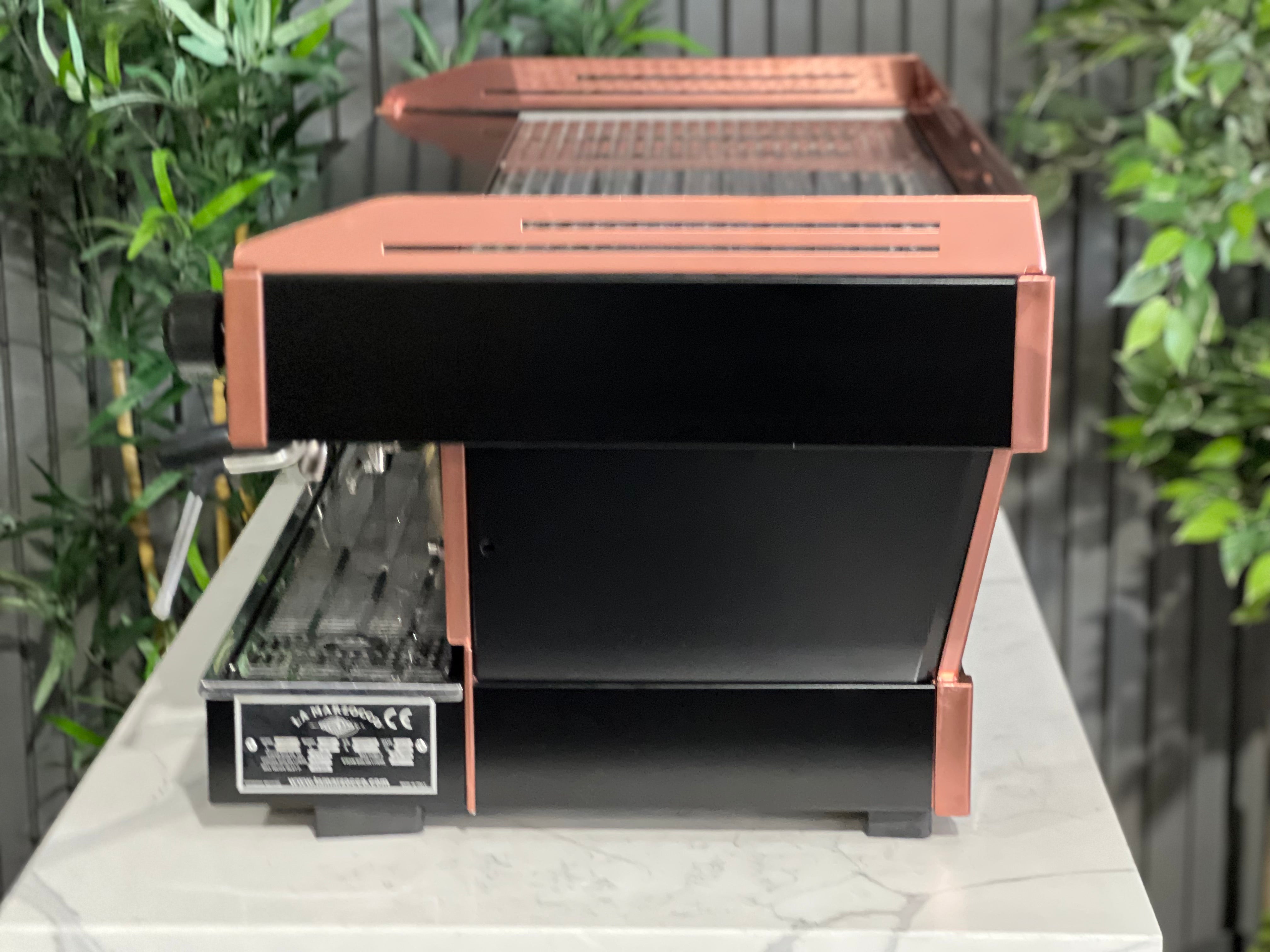 La Marzocco Linea PB Black - 3 Group Commercial Espresso Machine - Copper