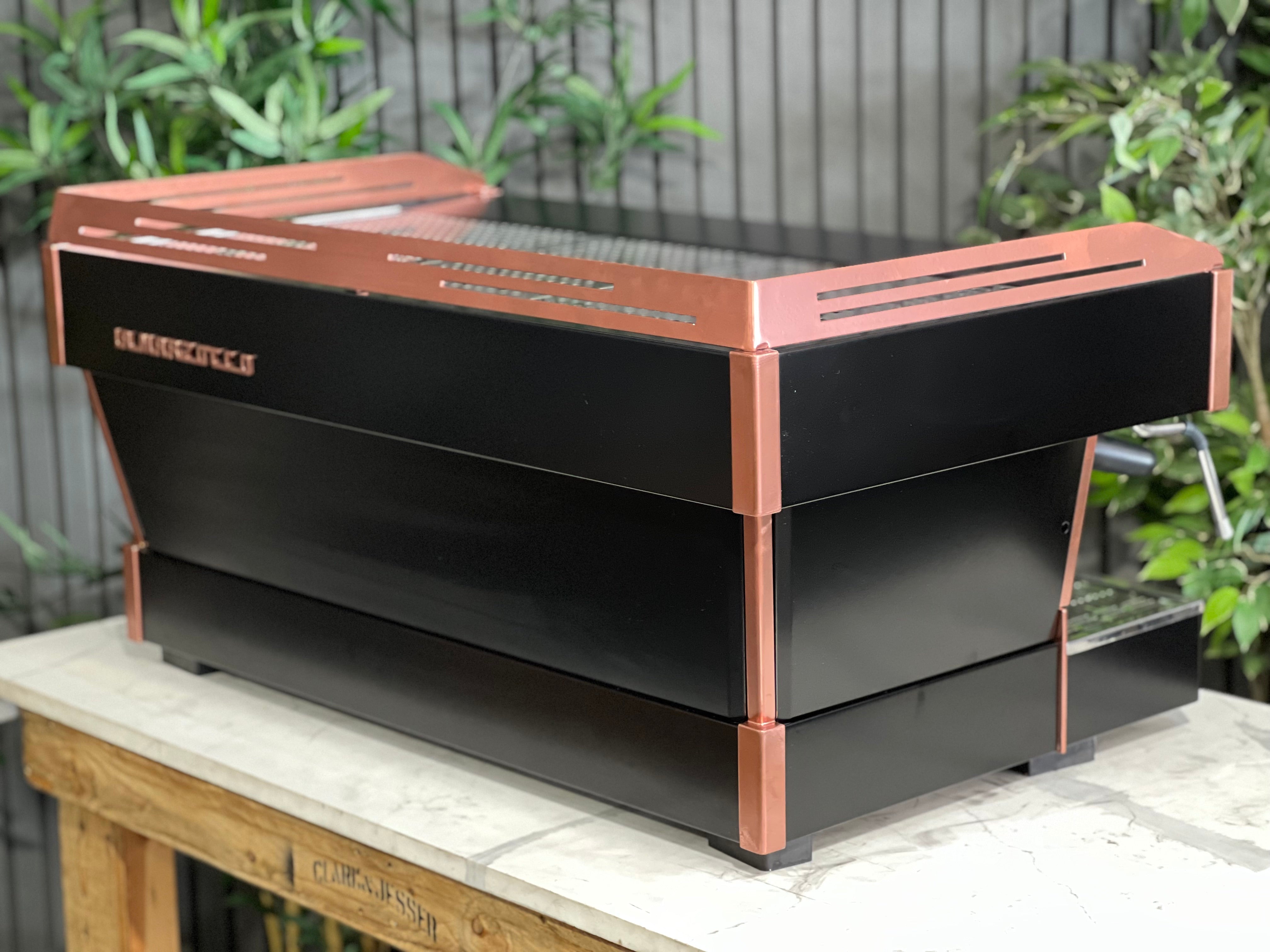 La Marzocco Linea PB Black - 3 Group Commercial Espresso Machine - Copper