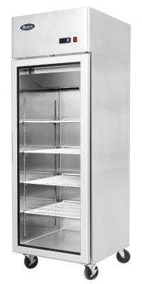 1 Door Commercial Upright Fridges Top Mounted Single Glass Door | Atosa | MCF8604