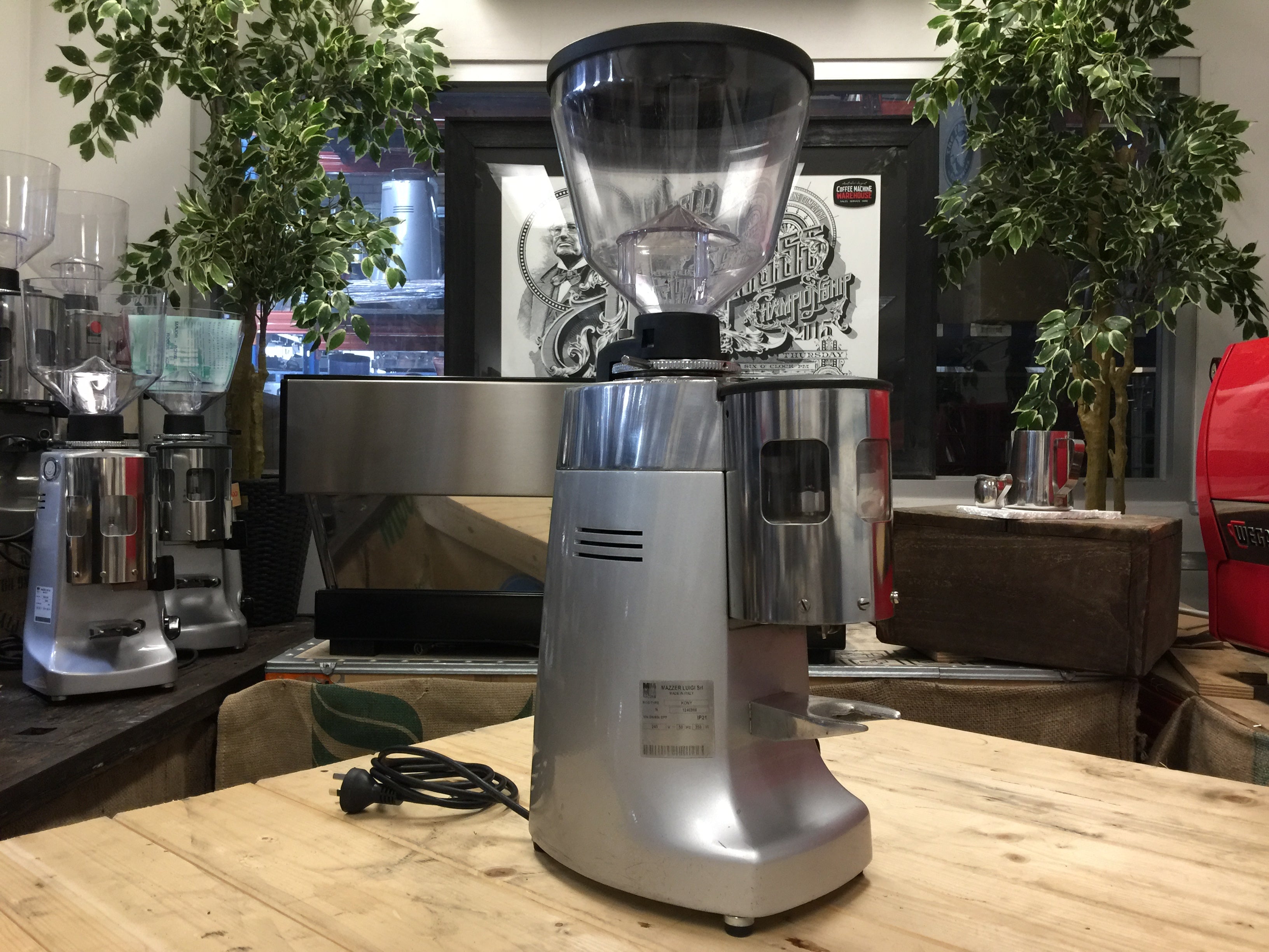 Mazzer Kony Automatic - Coffee Grinder - Silver