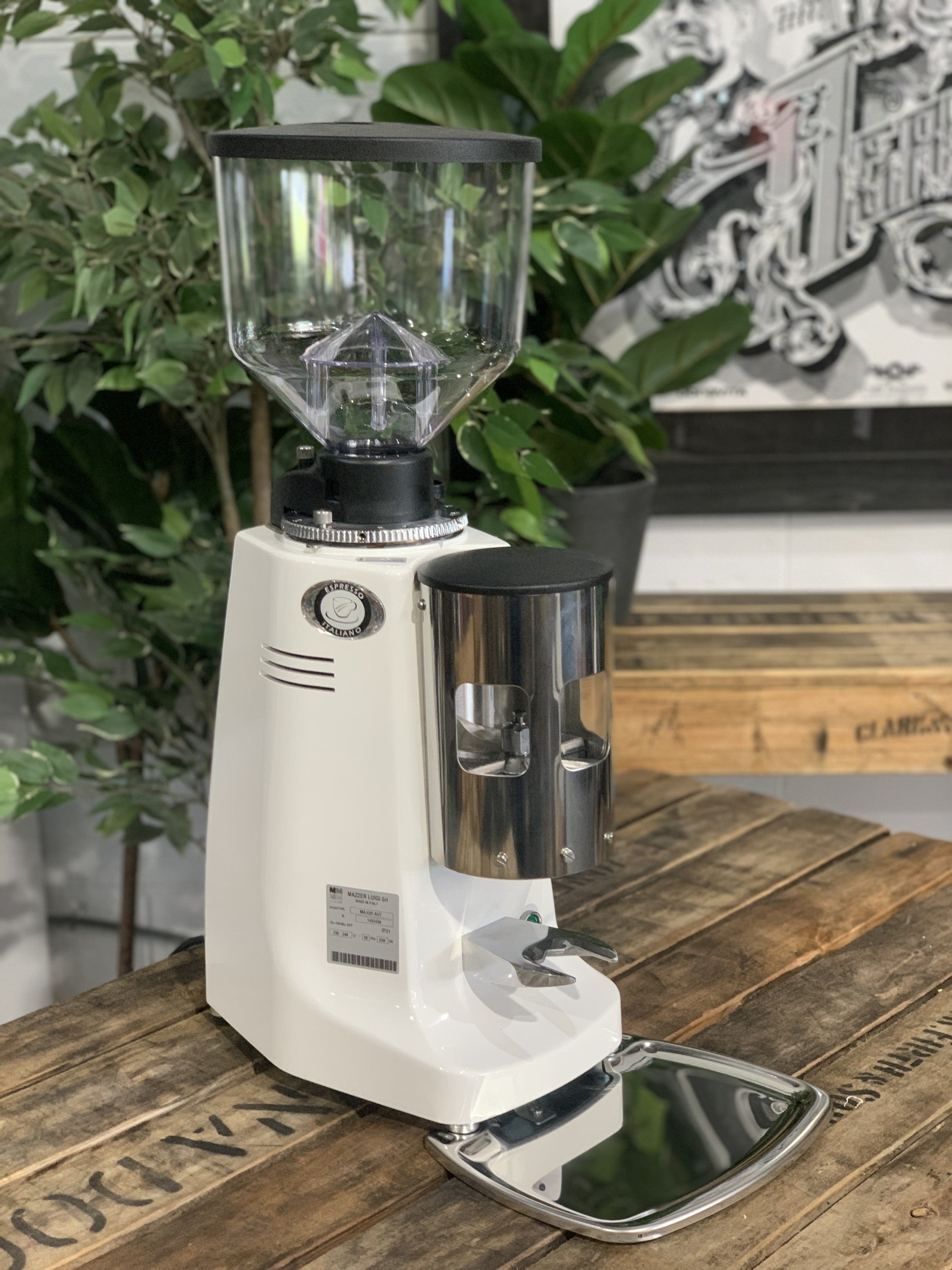 Mazzer Major Automatic - Coffee Grinder - White