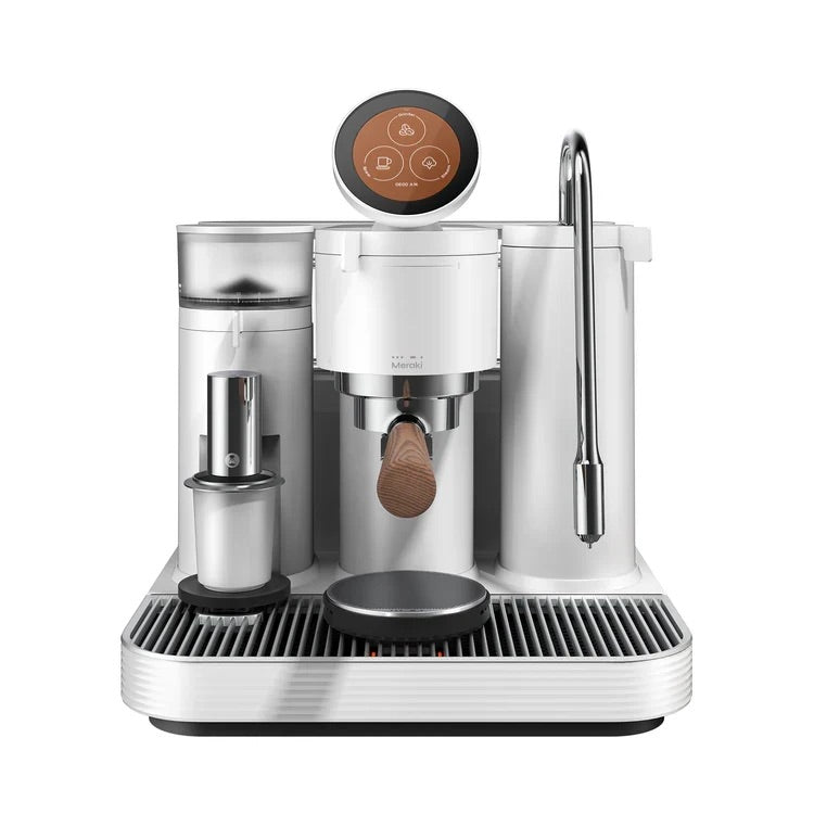 Meraki Gen 2 with Integrated Grinder - - 1 Group Commercial Espresso Machine - Commercial - White