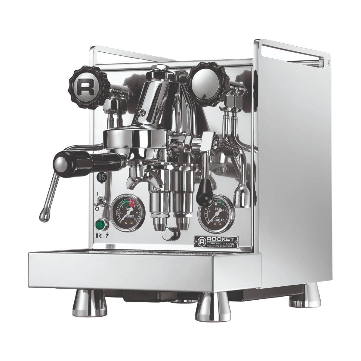 Rocket Mozzafiato Cronometro R - 1 Group Commercial Espresso Machine - Stainless Steel
