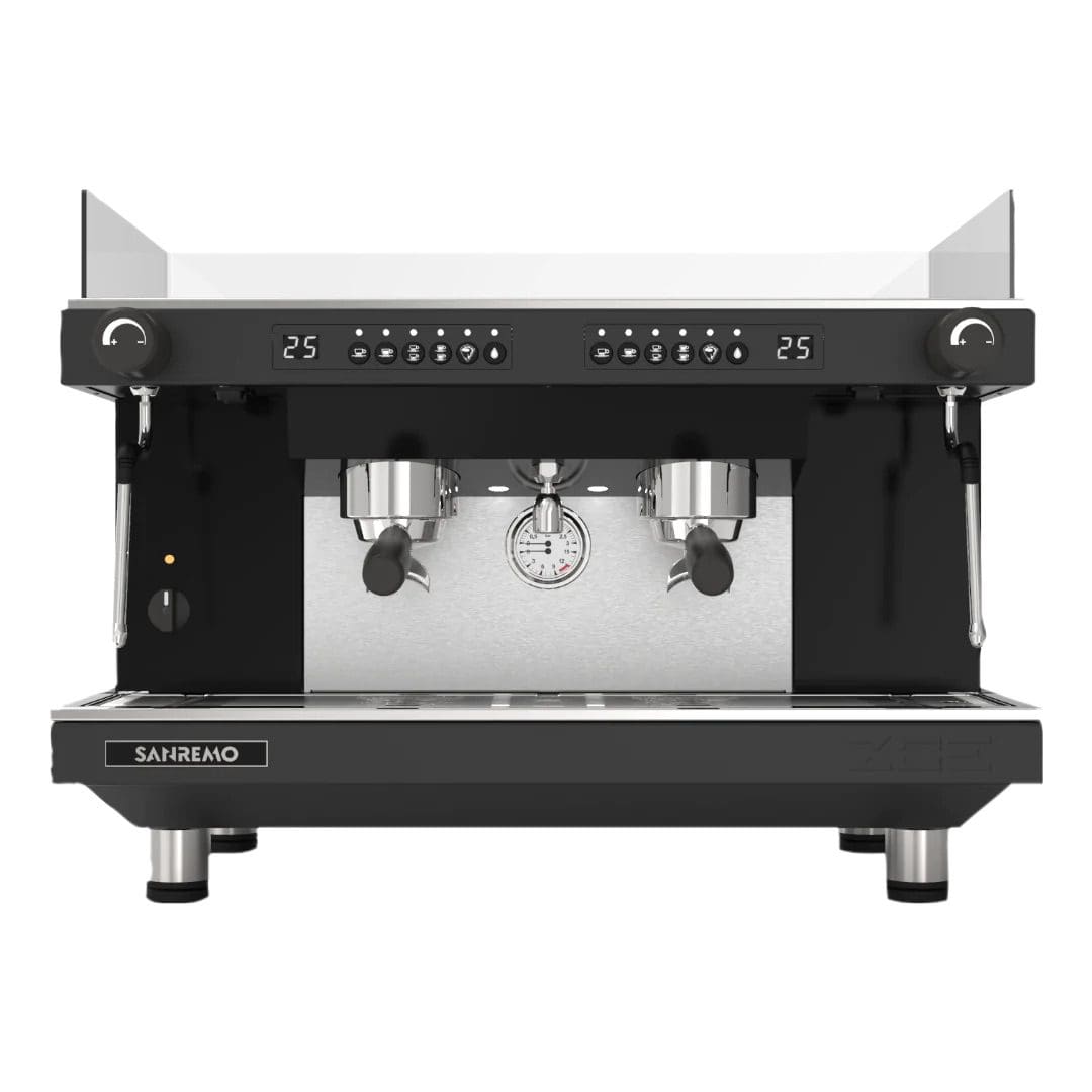 San Remo Zoe Competition Low Cup - 2 Group Commercial Espresso Machine - Black
