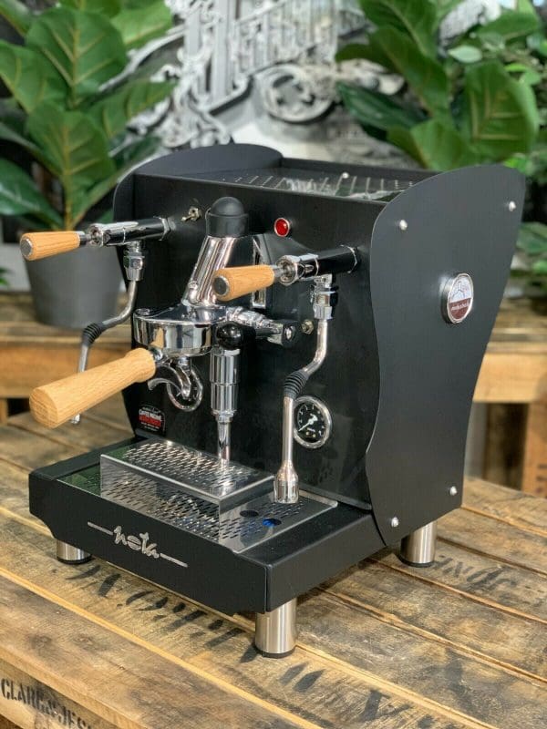 Orchestrale Nota Black with - 1 Group Commercial Espresso Machine - Timber