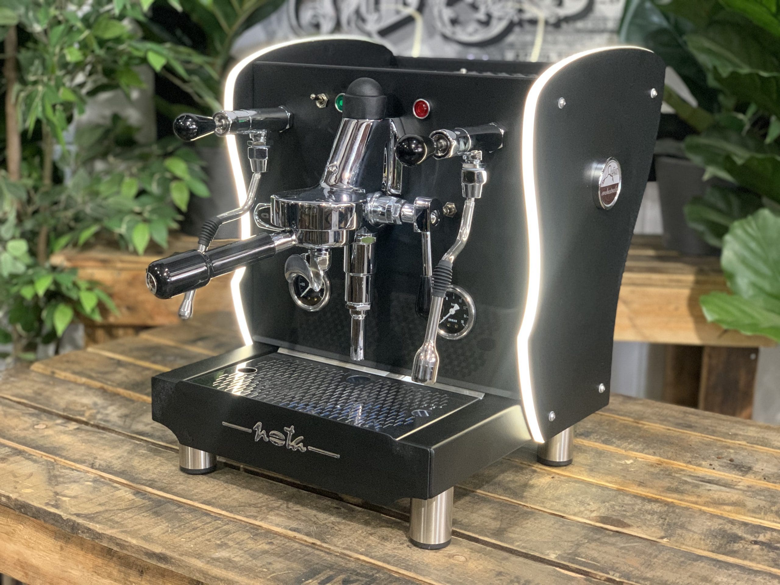 Orchestrale Nota with Side Lights - 1 Group Commercial Espresso Machine - Black