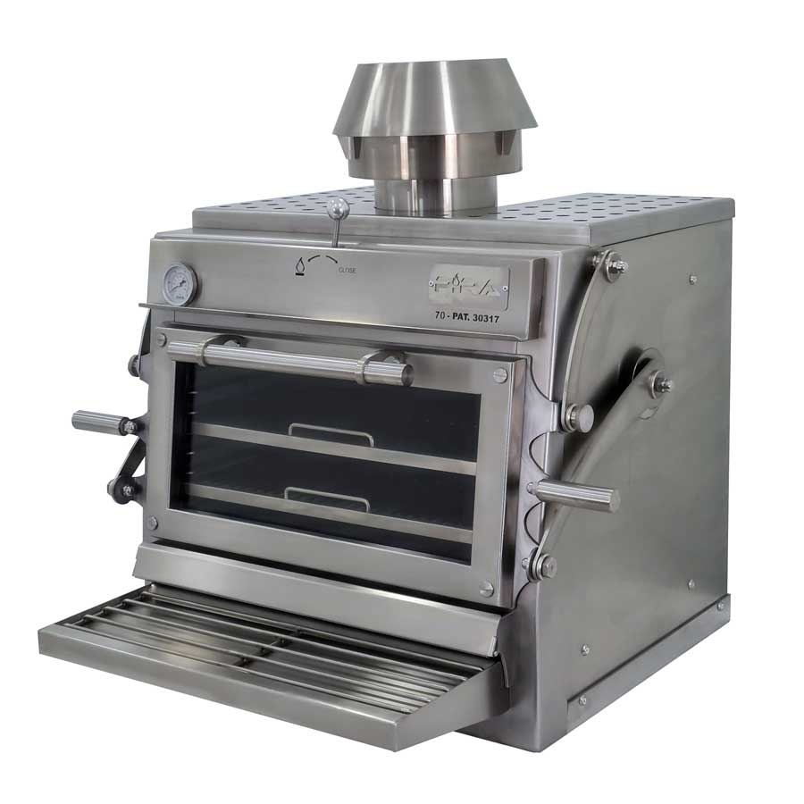 Pira 70 Silver ED Charcoal Oven - 450.107