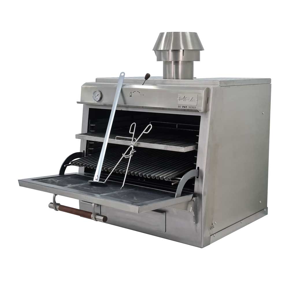 Pira 90 Silver SD Charcoal Oven - 500.106