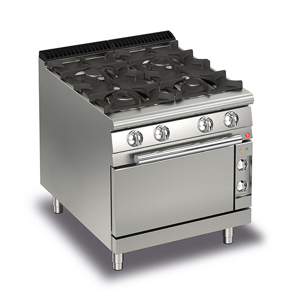 Baron 4 Burner Gas Cook Top With Electric Oven Q70PCF/GE8005
