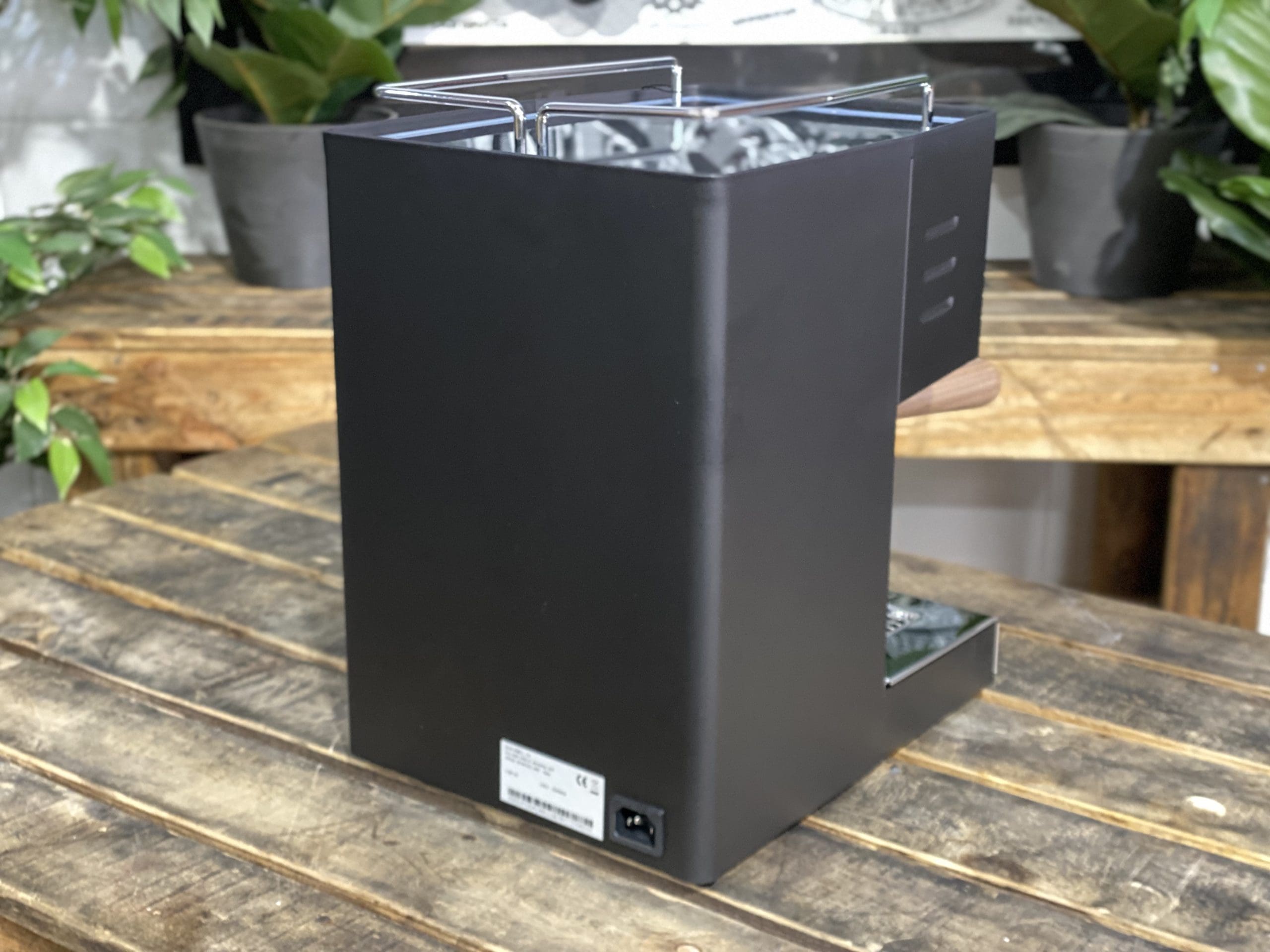 Quick Mill Pippa Tank Black - 1 Group Commercial Espresso Machine - Timber