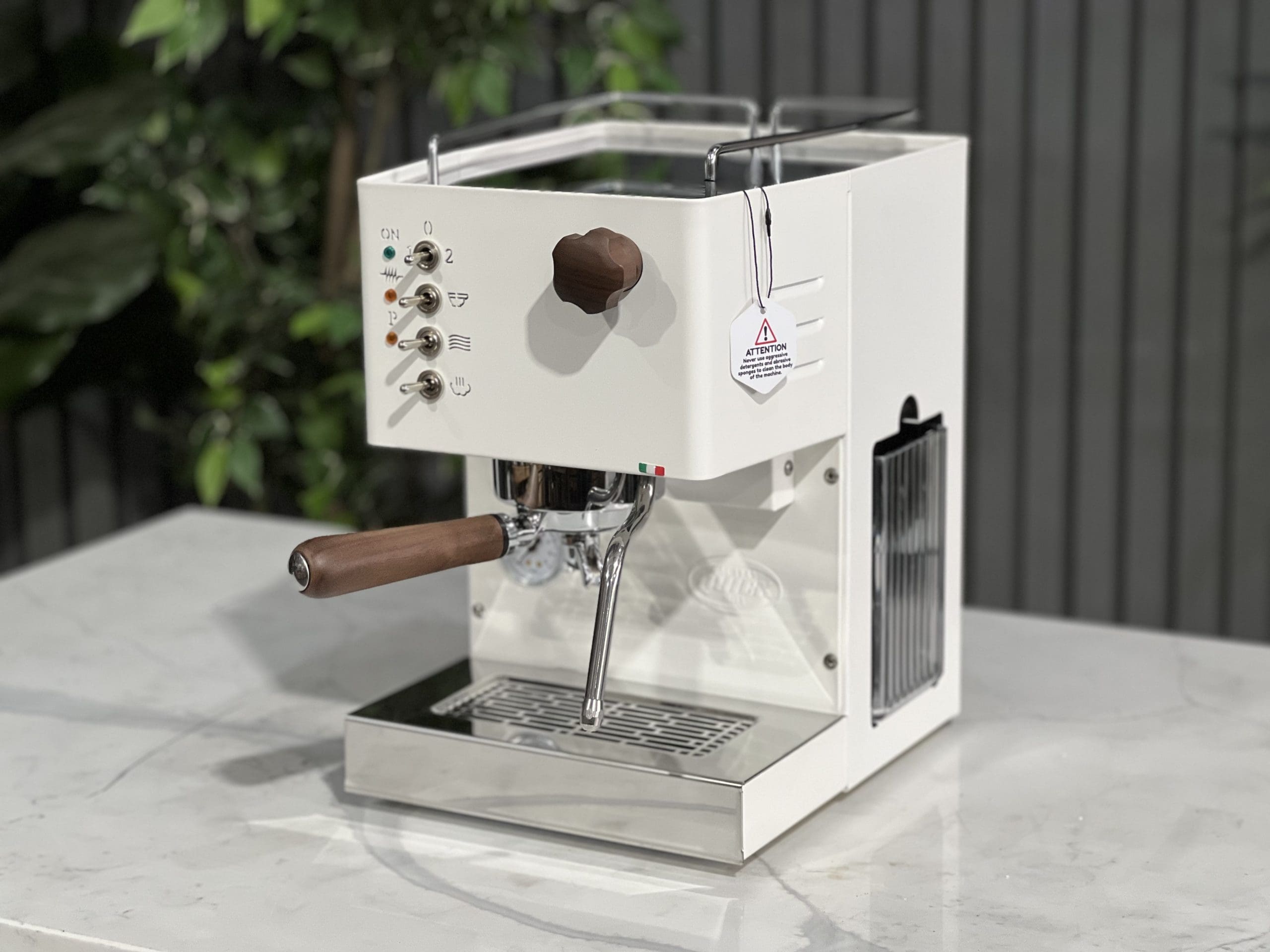 Quick Mill Pippa Tank Black - 1 Group Commercial Espresso Machine - Timber