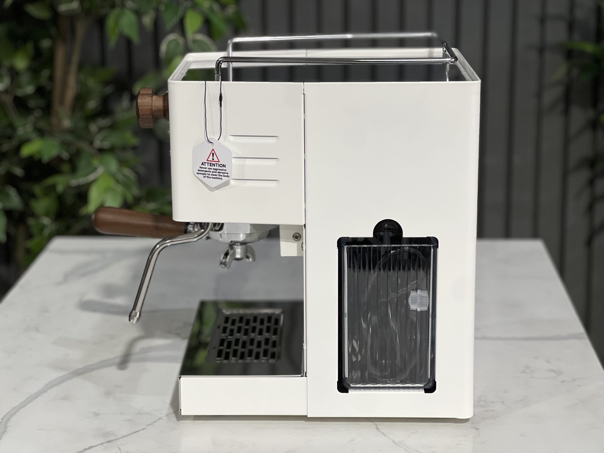 Quick Mill Pippa Tank White - 1 Group Commercial Espresso Machine - Timber