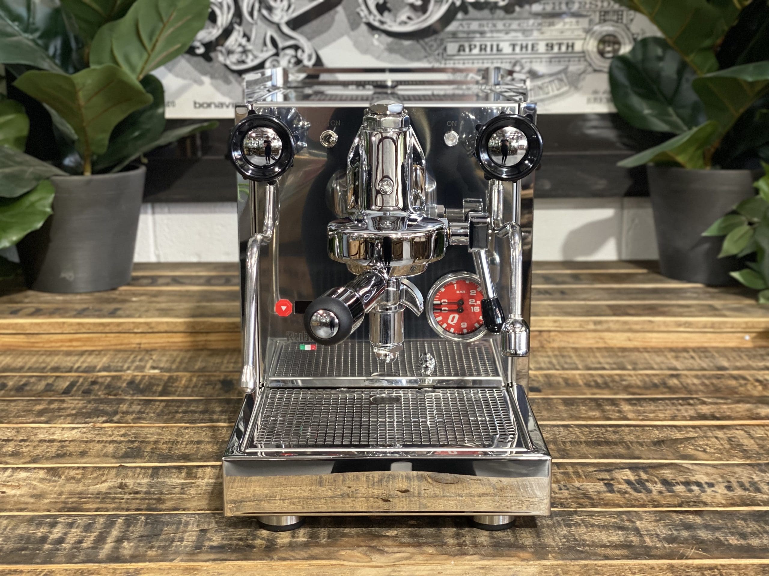 Quick Mill Rubino Plus PID - 1 Group Commercial Espresso Machine - Stainless