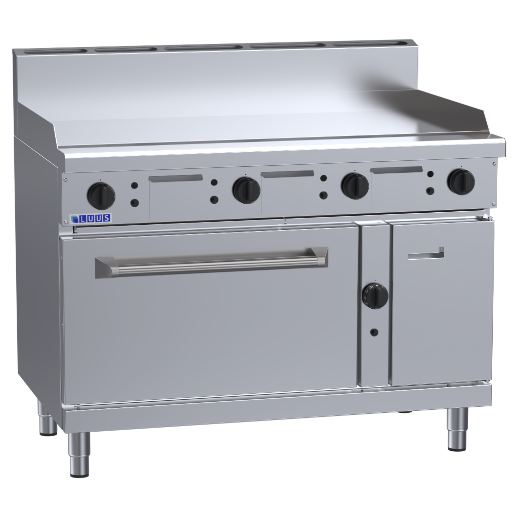 Luus 1200mm Commercial Gas Griddle Range & Static Oven RS-12P-LPG - LPG