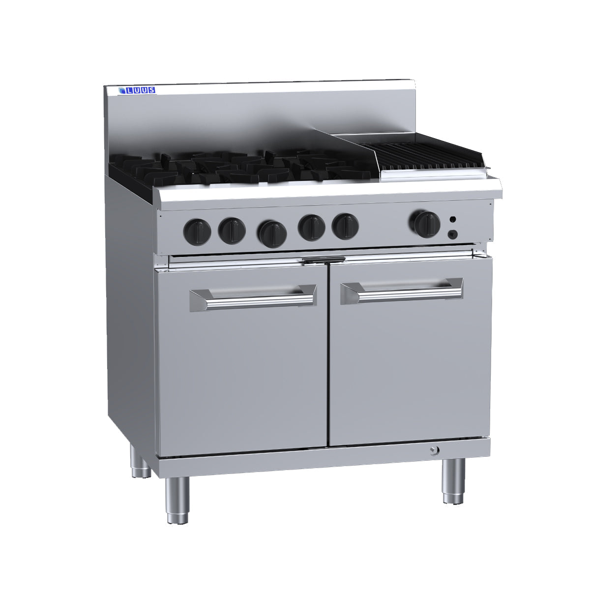 Luus 4 Burner 300mm Chargrill with Oven RS-4B3C