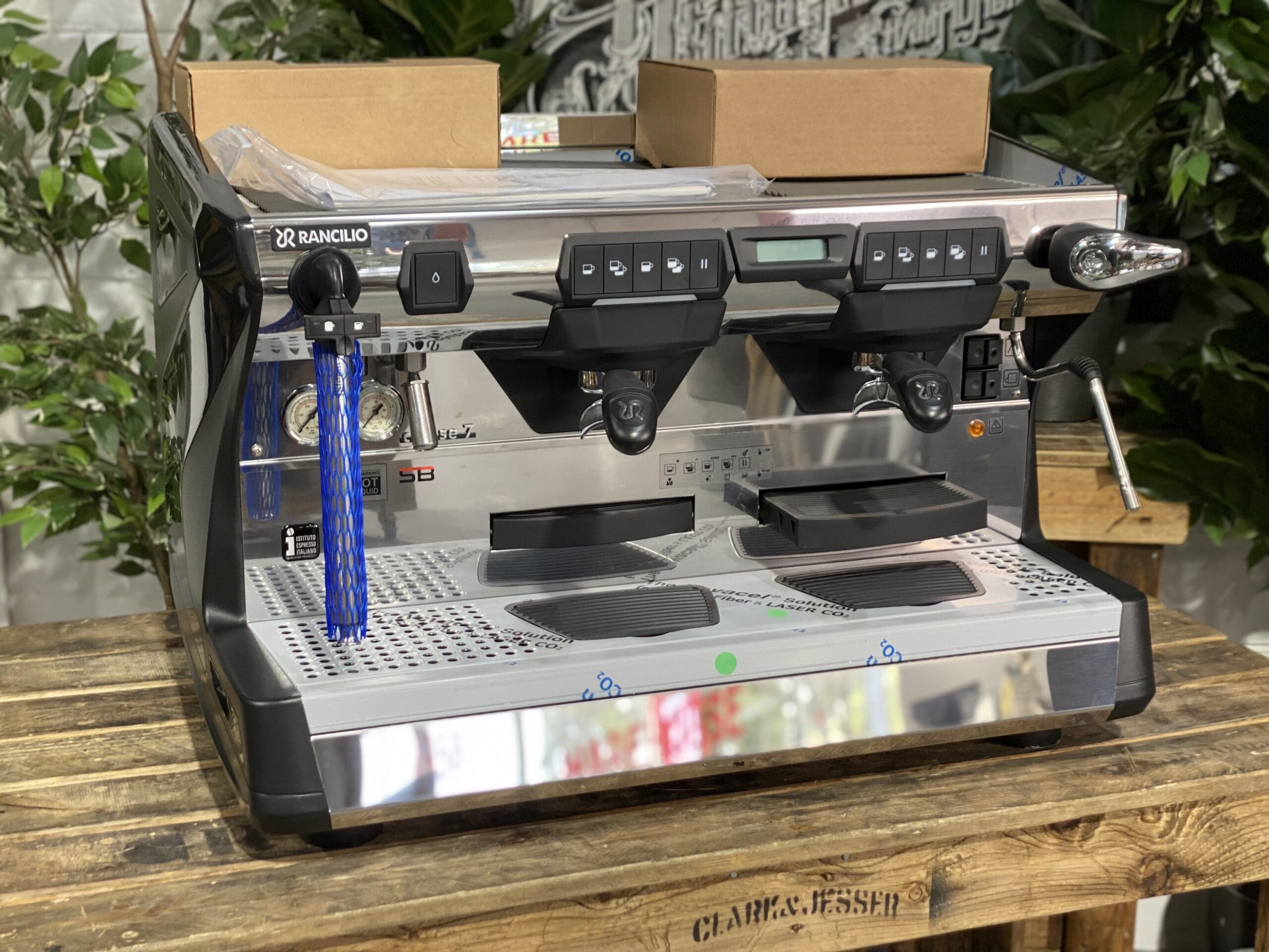 Rancilio Classe 7 iSteam - 2 Group Commercial Espresso Machine - Black
