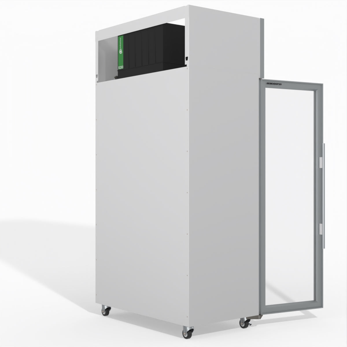 Skope TMF1000N-A 2 1 Glass Door Upright Display or Storage Freezer 896L - White - TMF1000N-A