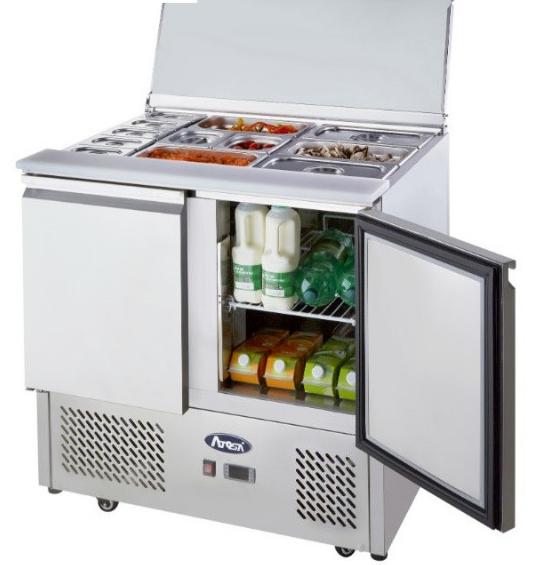Commercial Salad Bar Fridges Two Door | Atosa | ESL3800