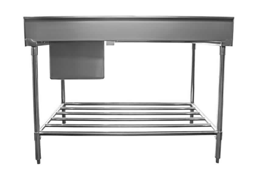 Mixrite Sink Bench With Splashback - W600 X D600 X H900 SS1606C
