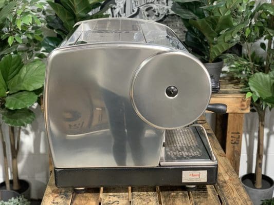 San Marino Lisa Stainless Steel & Base - 2 Group Commercial Espresso Machine - Black