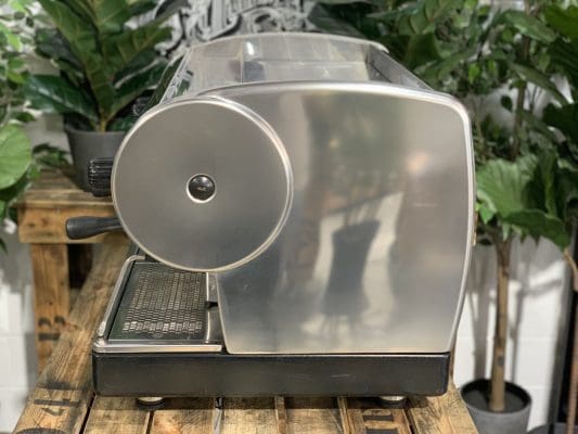 San Marino Lisa Stainless Steel & Base - 2 Group Commercial Espresso Machine - Black