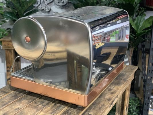 San Marino Lisa Brass Base - 2 Group Commercial Espresso Machine - Stainless Steel