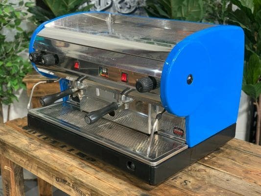 San Marino Lisa Semi Automatic - 2 Group Commercial Espresso Machine - Blue
