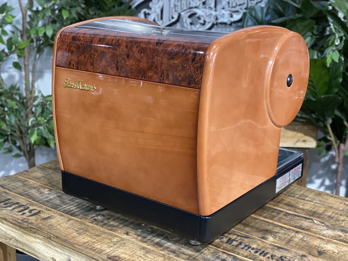 San Marino Lisa Full Size Brier Wood Espresso Coffee Machine