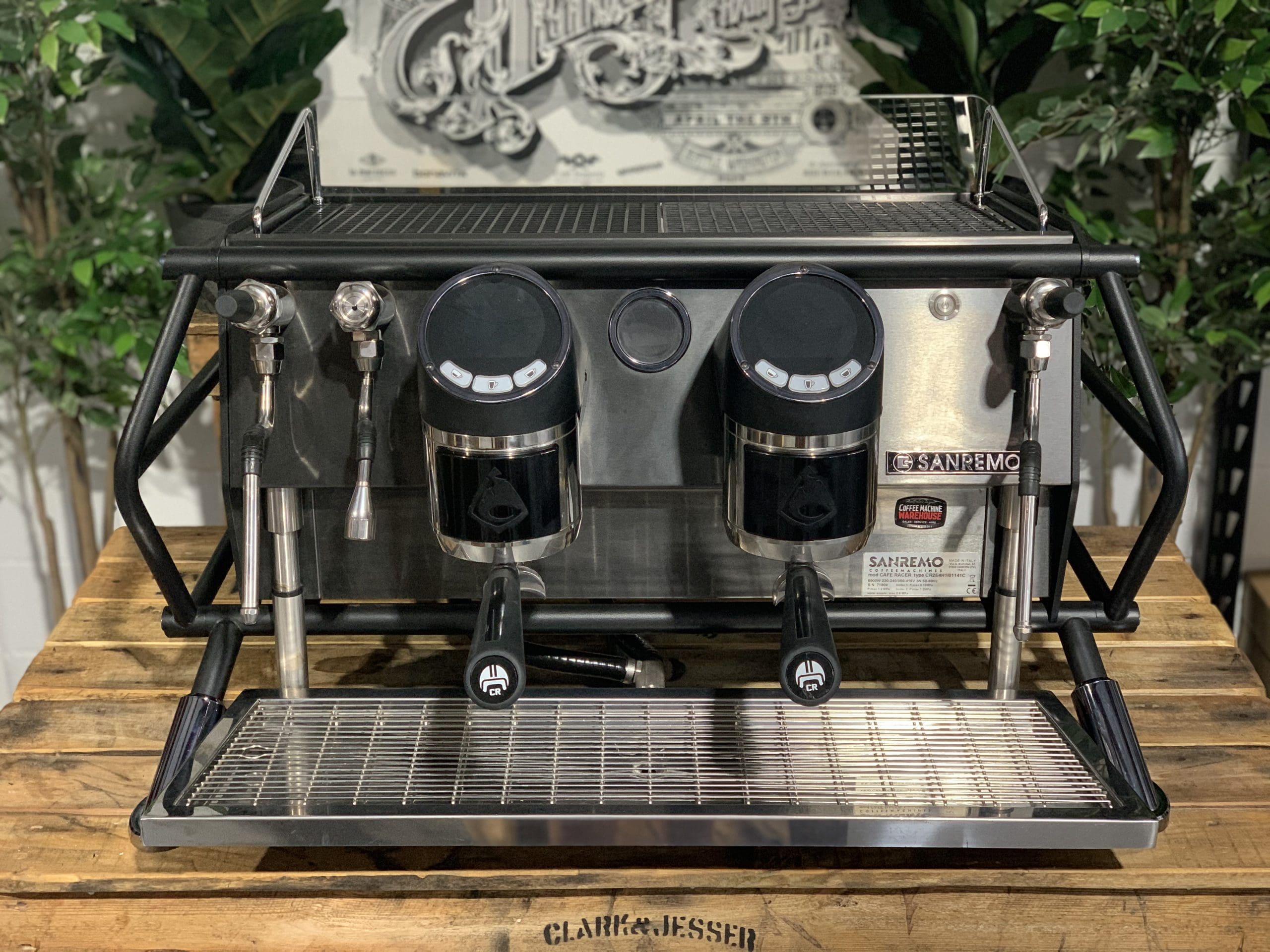 San Remo Cafe Racer - 2 Group Commercial Espresso Machine - Black