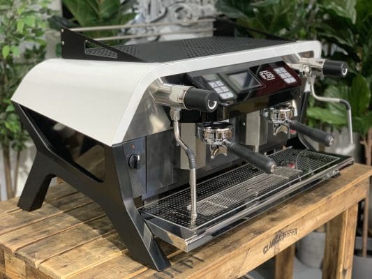 San Remo F18 White - 2 Group Commercial Espresso Machine - Black