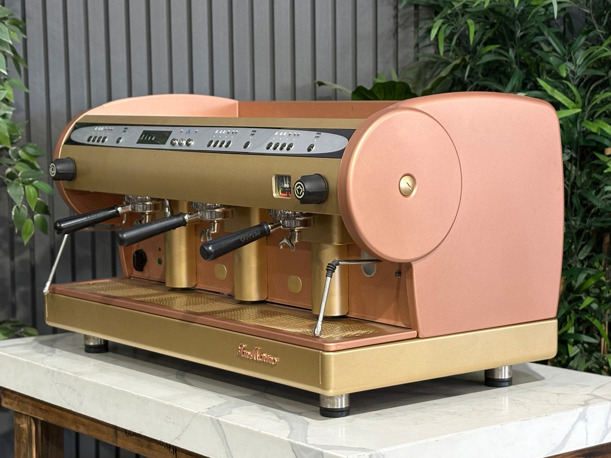 San Marino Lisa R - - 3 Group Commercial Espresso Machine - Commercial - Bronze & Gold