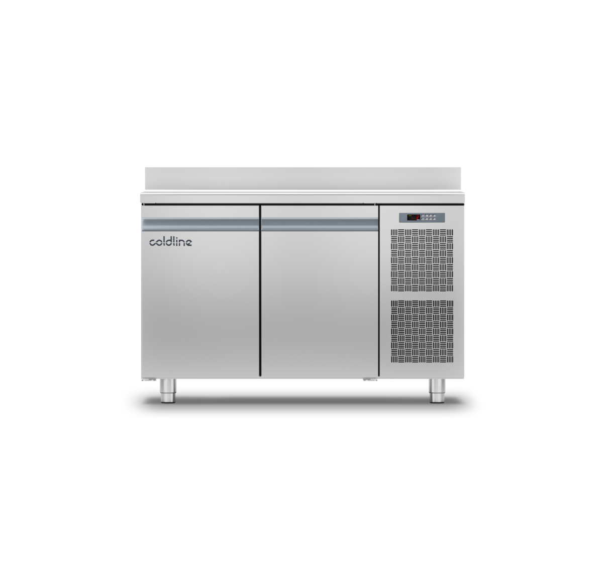Coldline 2 Door Smart Counter with Stainless Steel Worktop & Splashback - TA13/1ME
