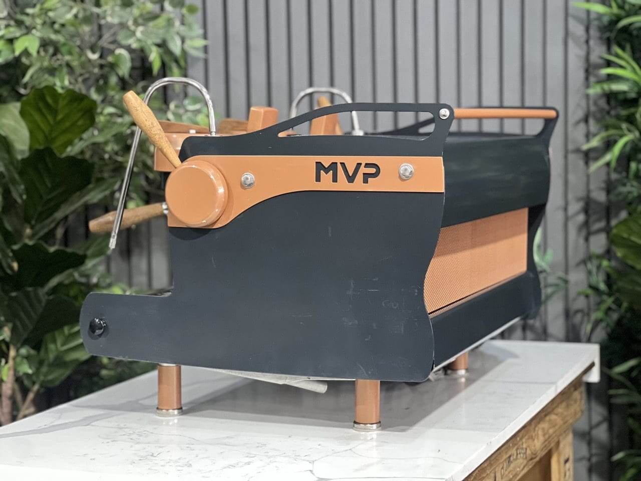 Synesso MVP Navy Blue - 2 Group Commercial Espresso Machine - Brown
