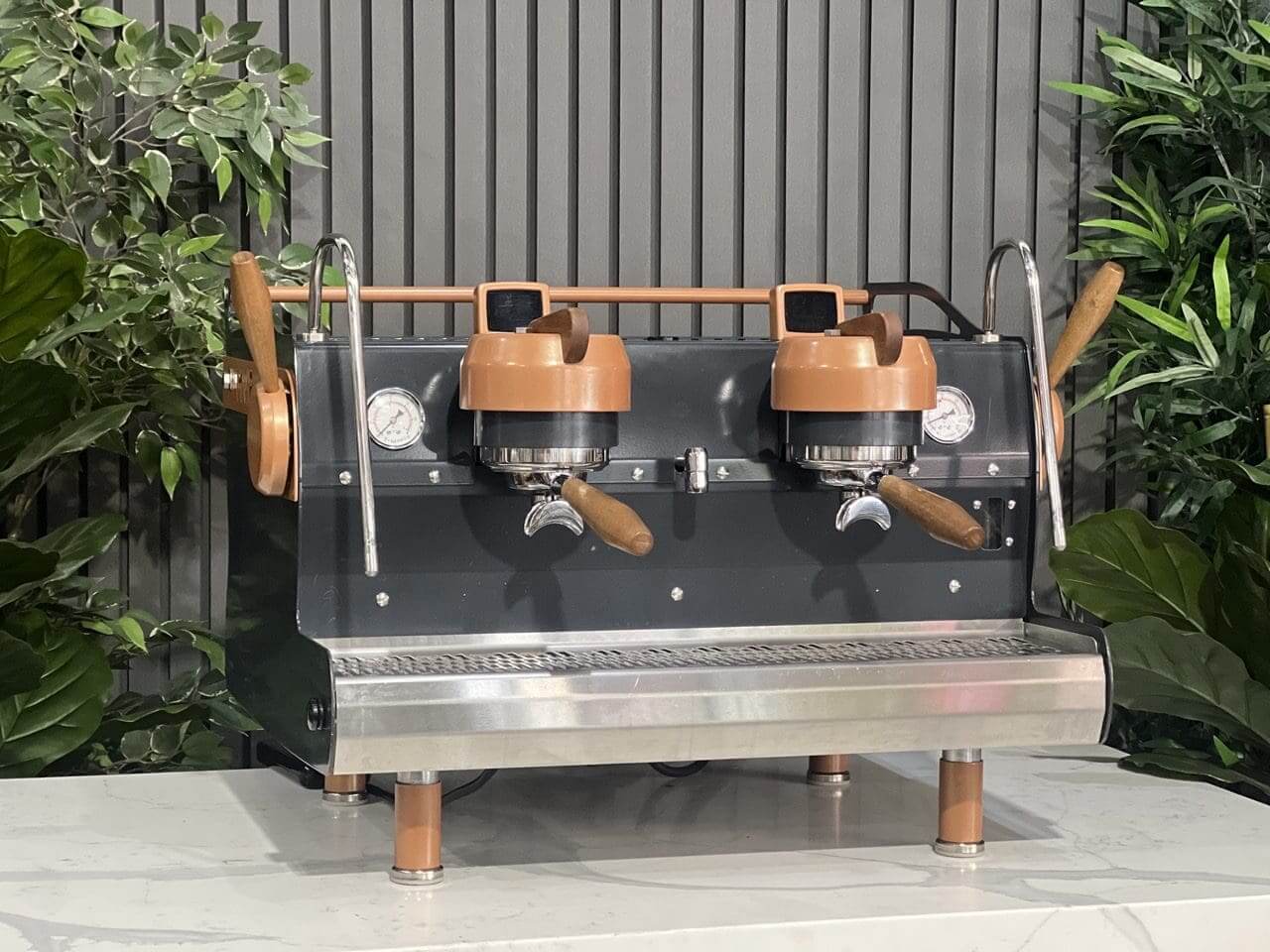 Synesso MVP Navy Blue - 2 Group Commercial Espresso Machine - Brown