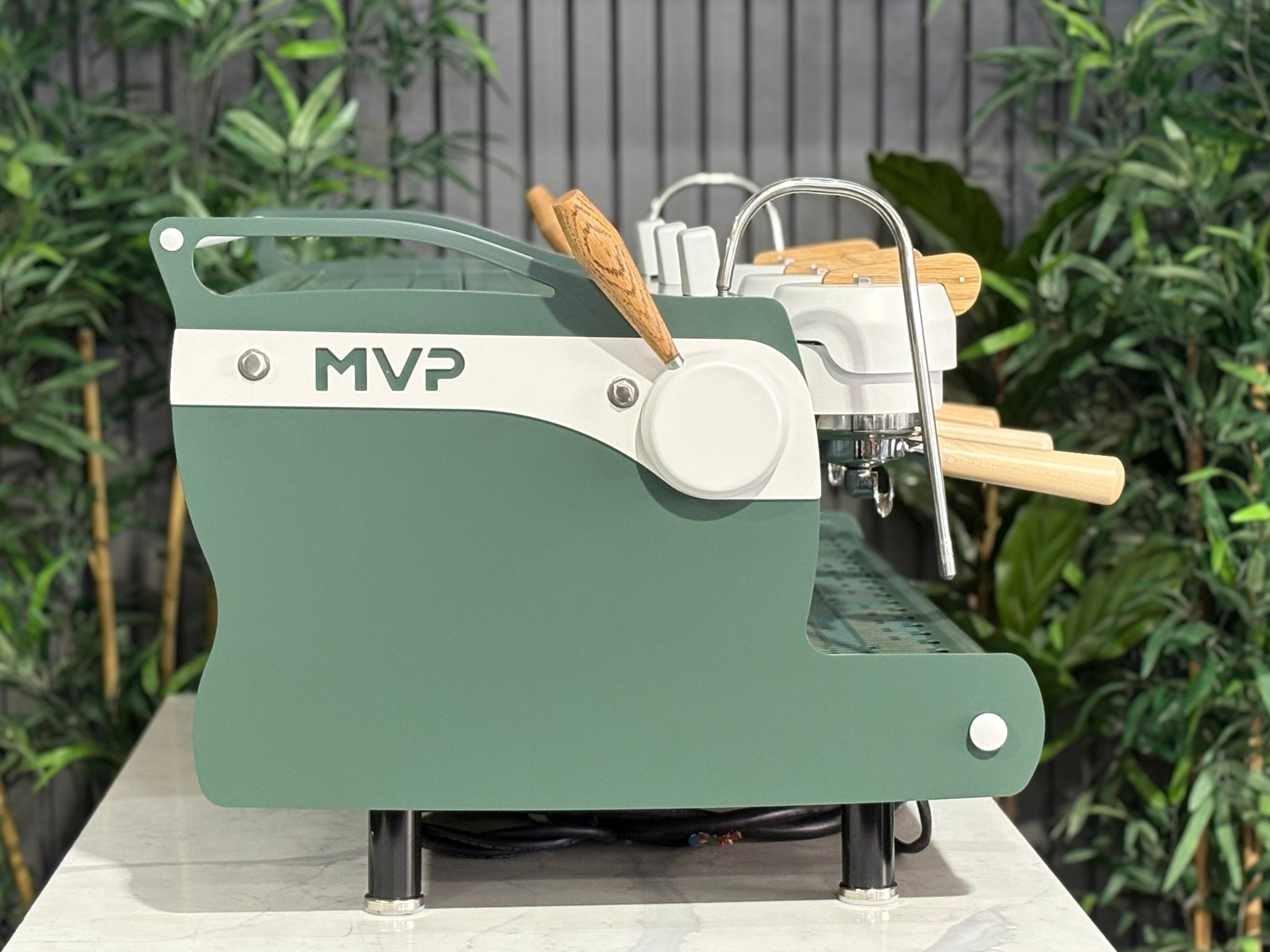Synesso MVP Green White - 3 Group Commercial Espresso Machine - Timber