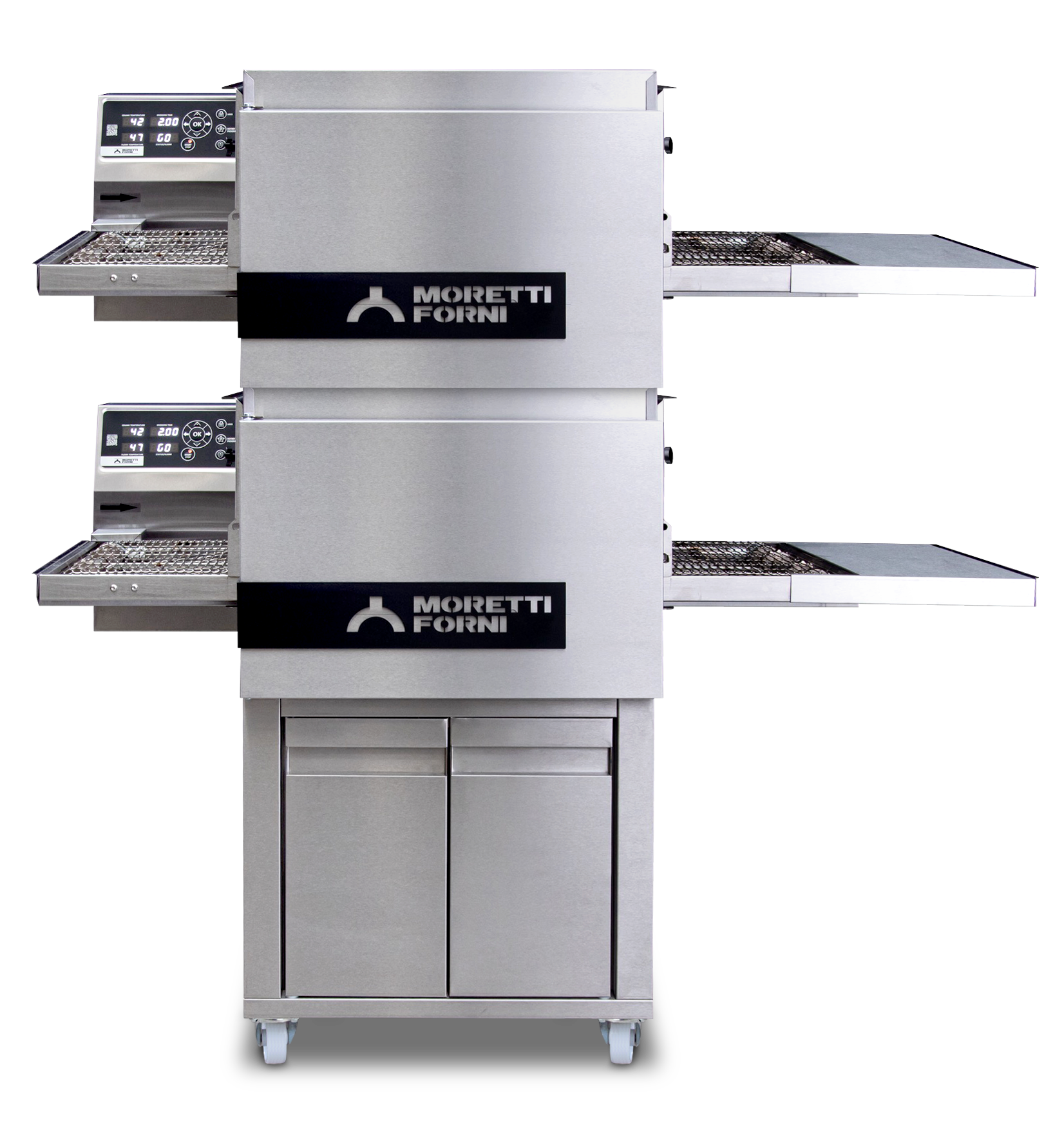Moretti Forni SerieT Double Chamber Gas Conveyor Oven w/support - T64G/2 SC