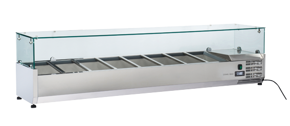 Anvil 1800 Glass Refrigerated Ingredient Well - VRX1800