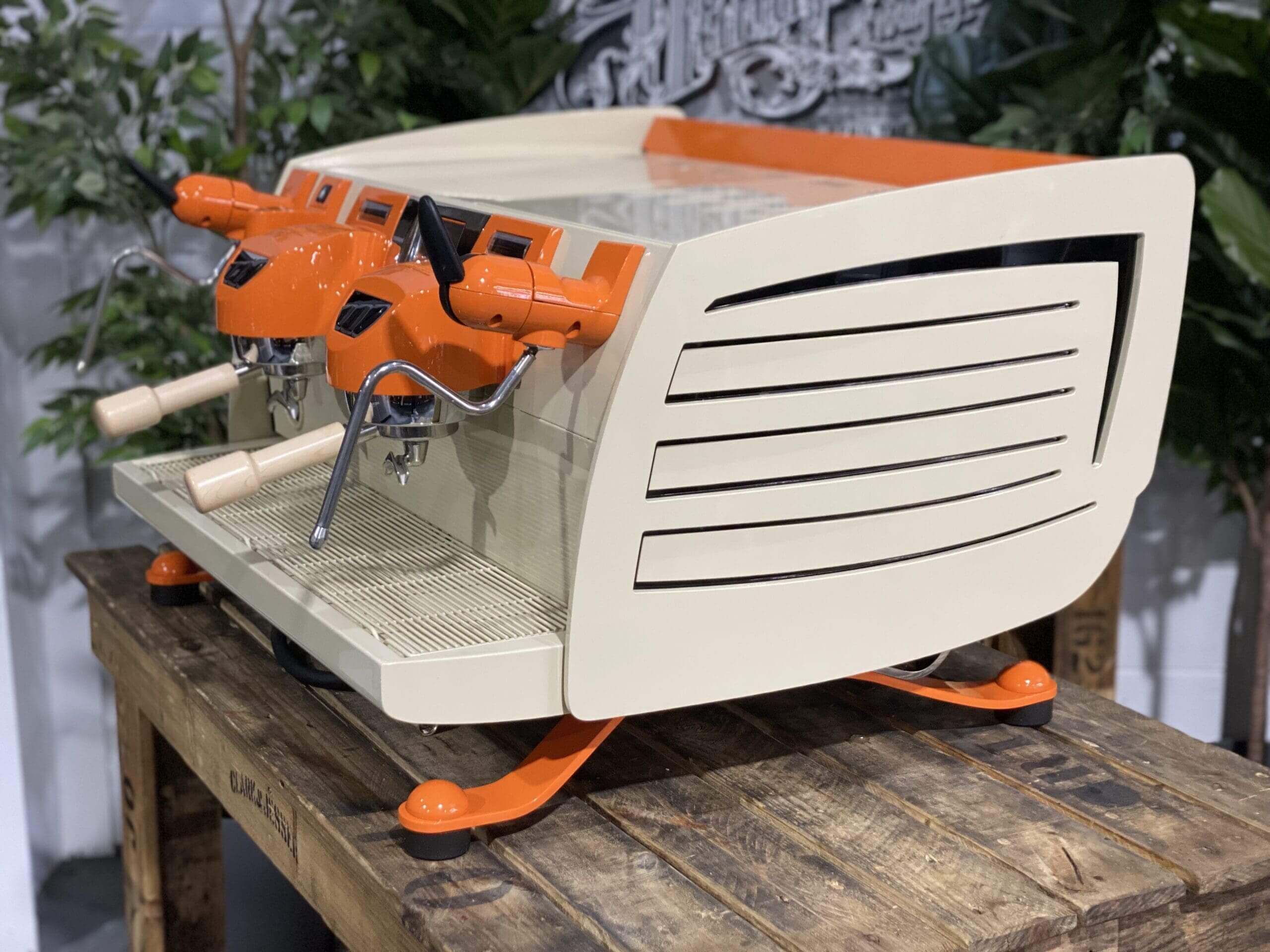 Victoria Arduino Black Eagle Cream - 2 Group Commercial Espresso Machine - Orange