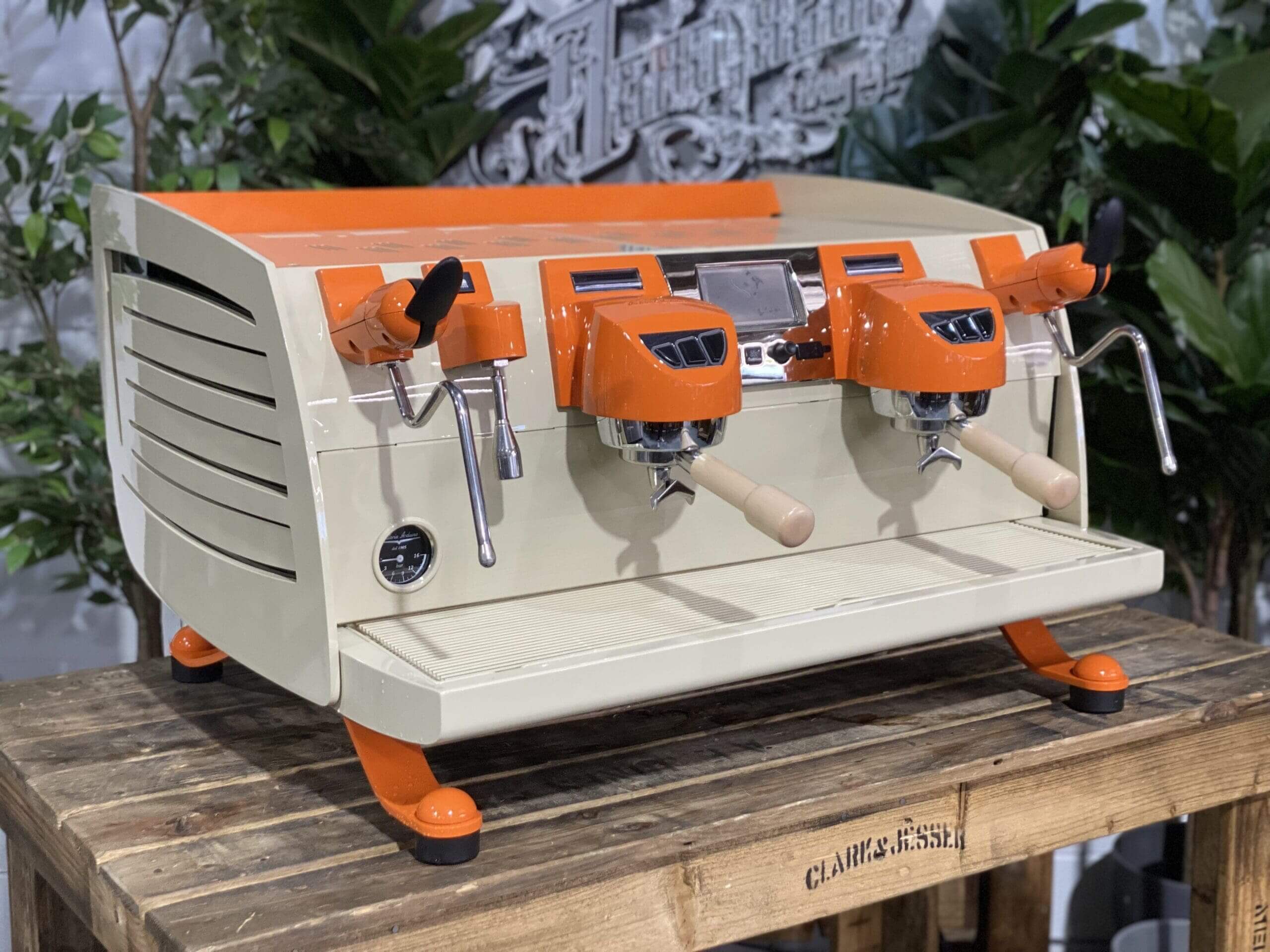 Victoria Arduino Black Eagle Cream - 2 Group Commercial Espresso Machine - Orange