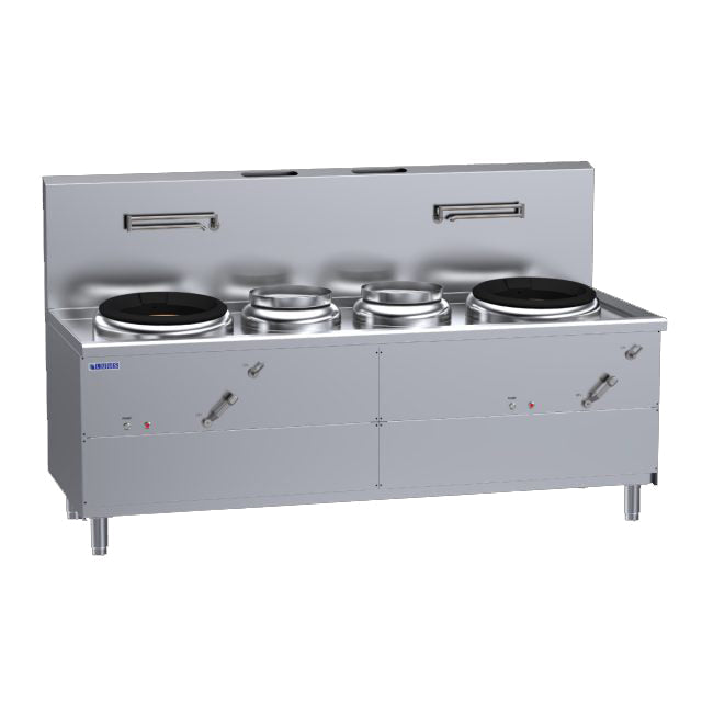 Luus 2 Air-Blast Burners & 2 Centre-Pots Fo San Wok WV-1A2P1A