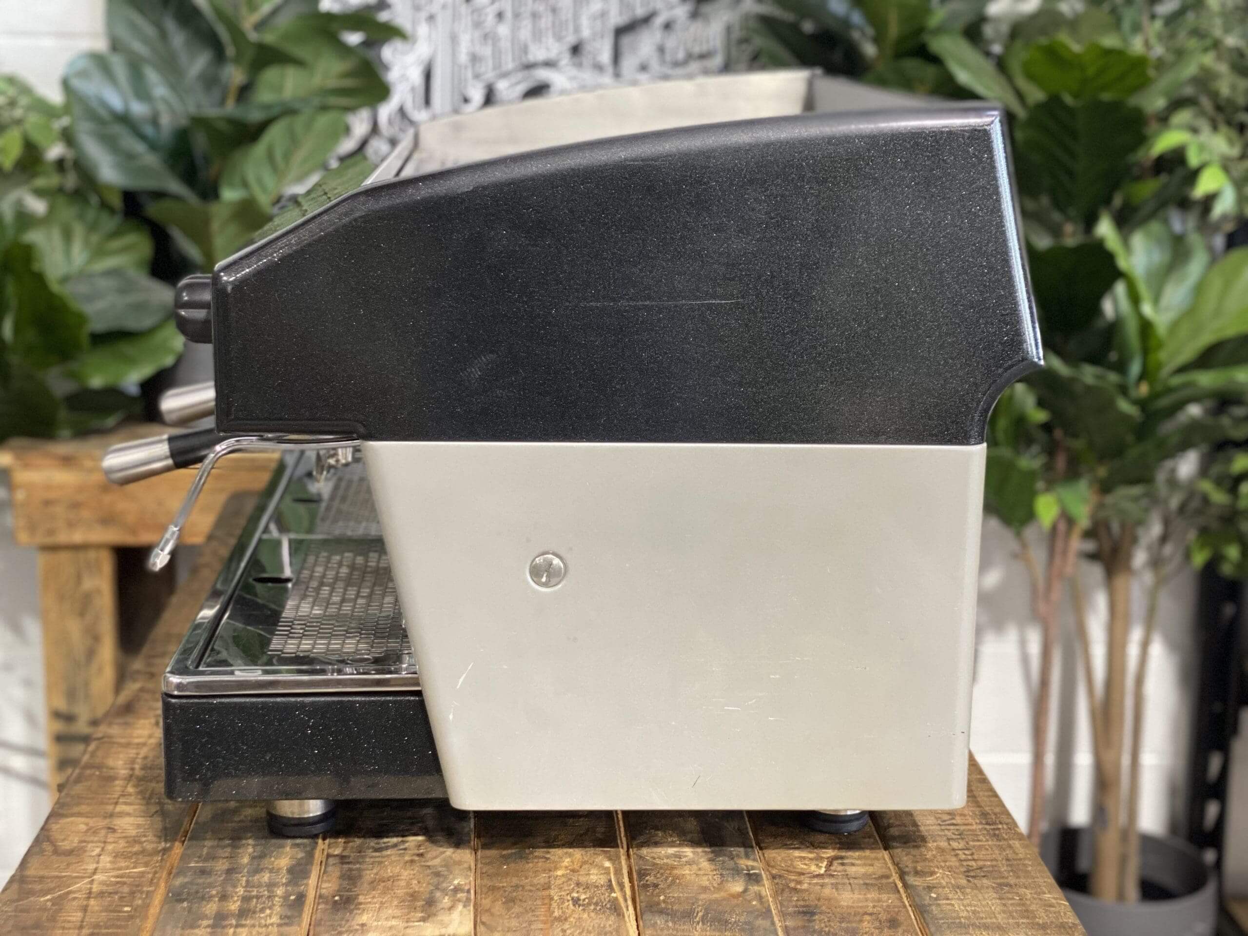 Wega Atlas Black & Silver Black - 2 Group Commercial Espresso Machine - Grey